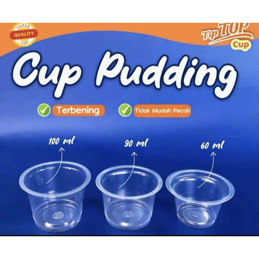 CUP PUDDING TIP TOP // CUP PUDDING 100 ML // CUP PUDDING 90 ML // CUP PUDDING 60 ML // CUP PUDDING T