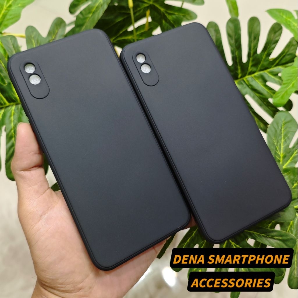 Soft Case Redmi 9A SlimMatte Hitam Polos