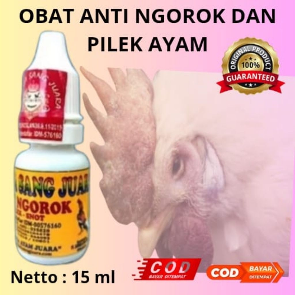 OBAT AYAM ANTI NGOROK DAN PILEK AMPUH BERKUALITAS 15ML