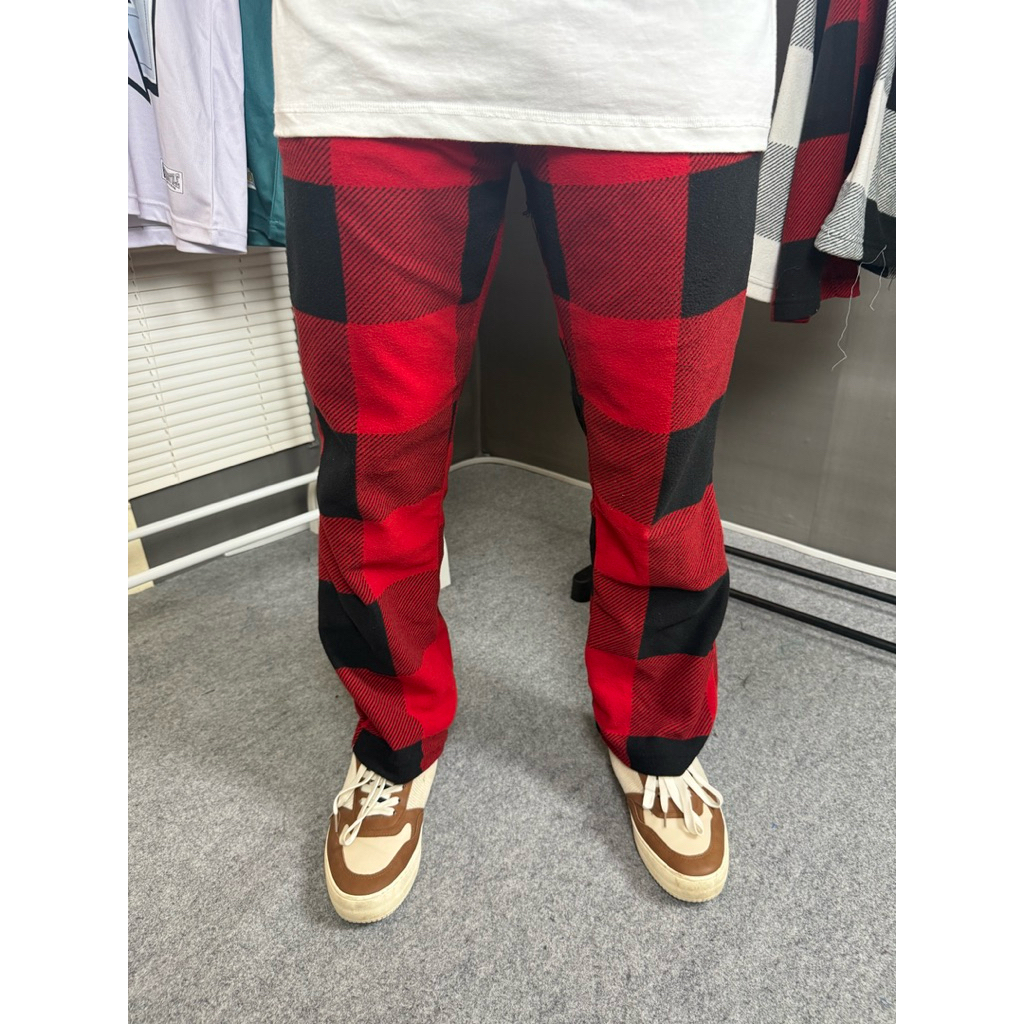 Celana panjang pria/wanita unisex Tartan pants,Korean Style/Celana kotak kotak pria/wanita, celana f