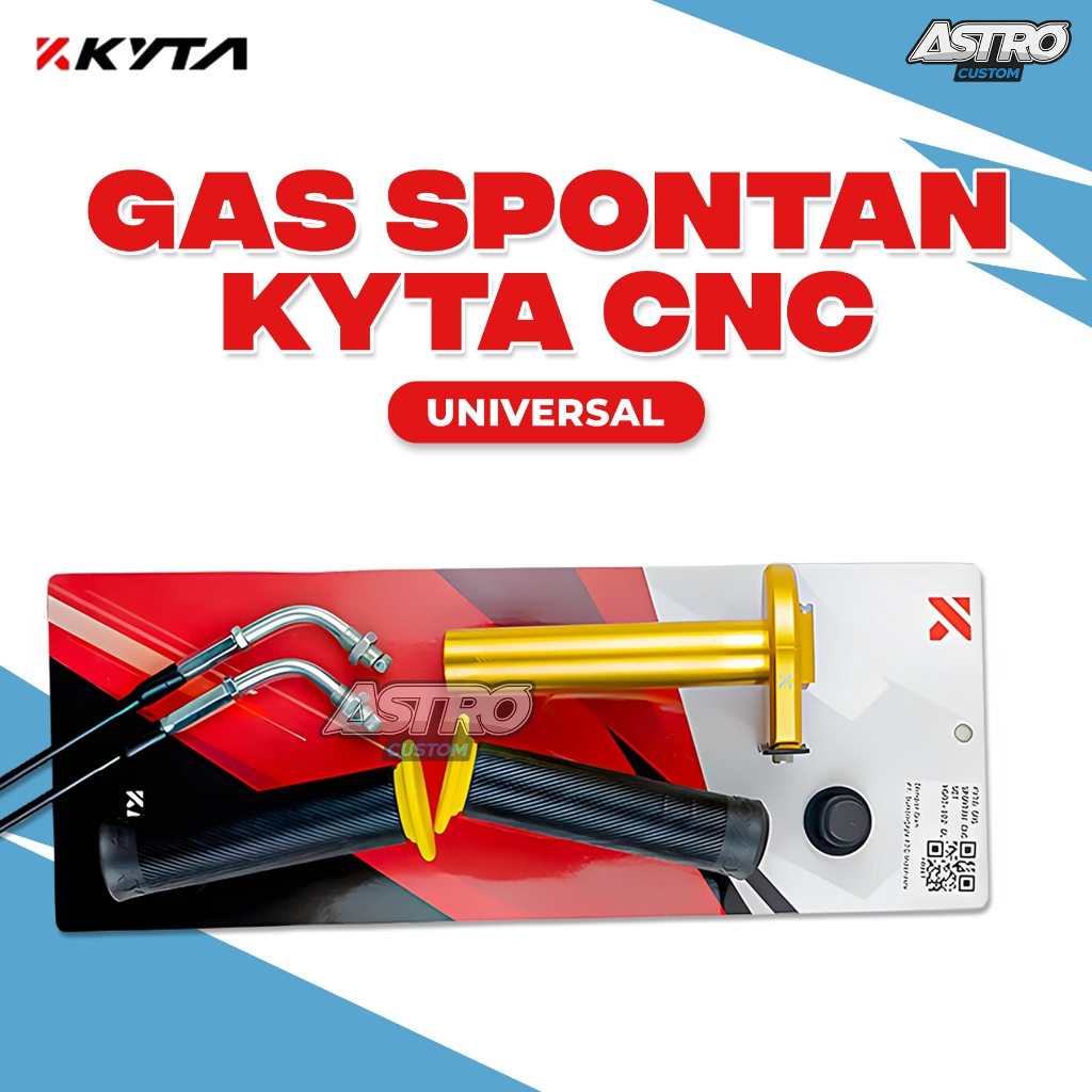 Gas Spontan CNC + Kabel KTC KYTACO AT-102 Vario PCX ADV Beat Scoopy Nmax Aerox Lexi Mio UNIVERSAL