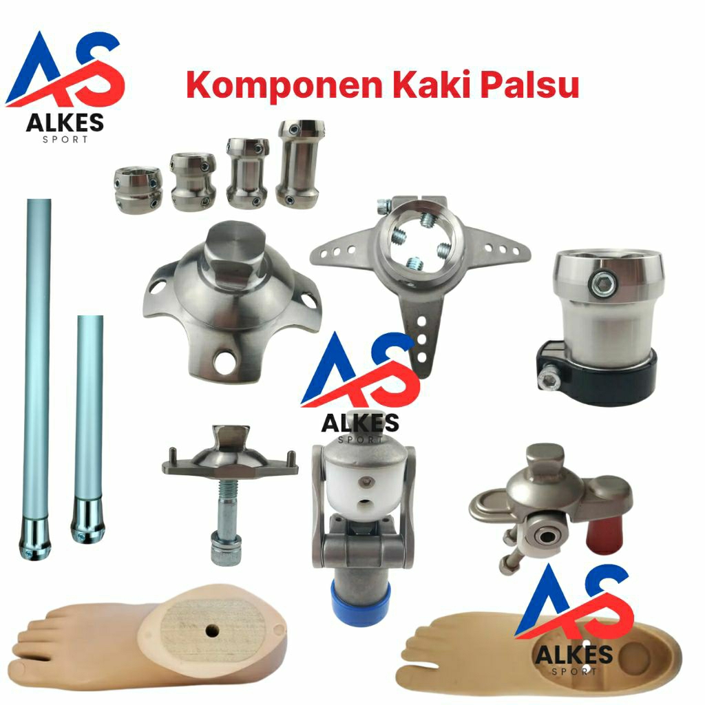 Komponen kaki palsu sendi lutut atau dengkul palsu