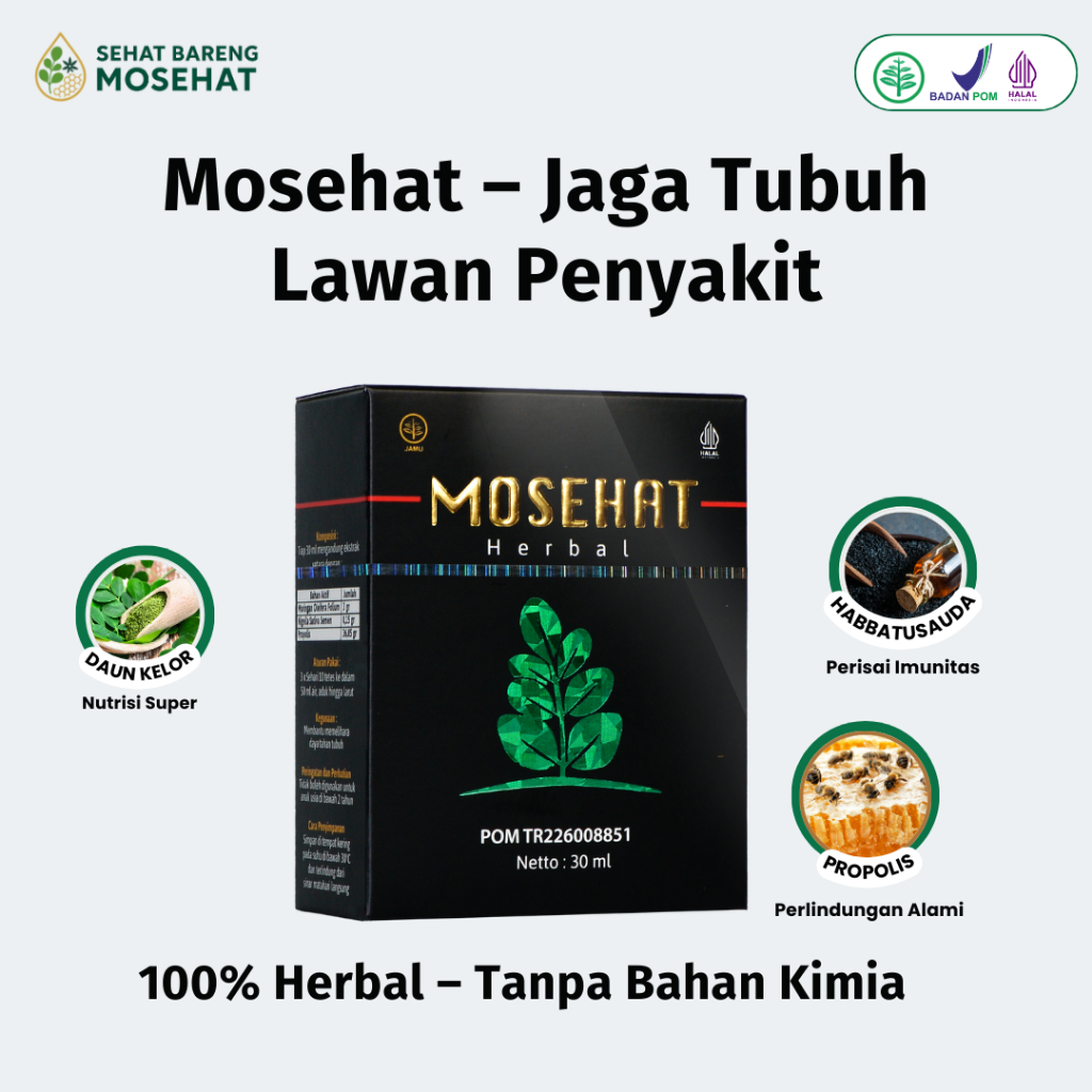 Mosehat Obat Amandel Herbal Jamu Tetes Alami Radang Tenggorokan Susah Menelan Aman Tanpa Efek Sampin