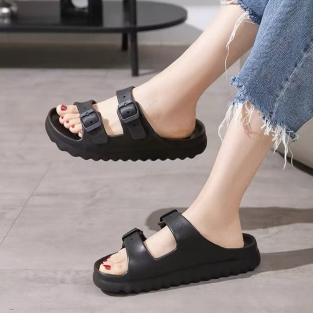 YUTU sandal selop pria wanita sandal gesper ringan terbaru trendi 777
