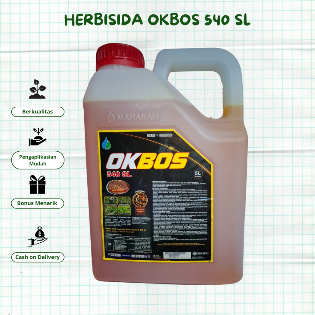 Herbisida Okbos 5 Liter Sistemik Ramah Lingkungan