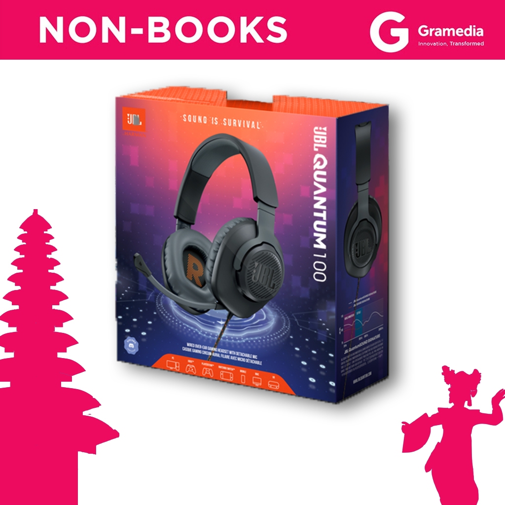 Gramedia Bali - JBL JBL QUANTUM 100 BLACK