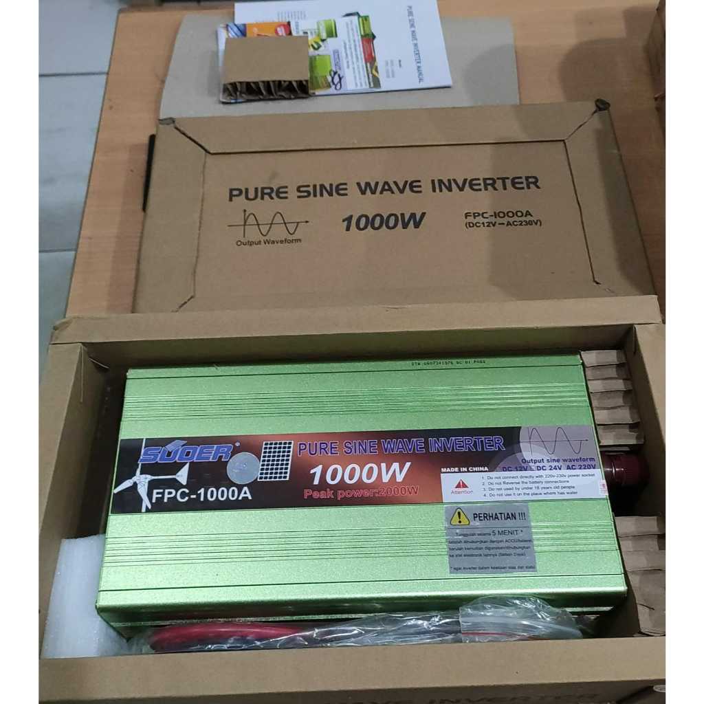 Inverter SUOER 1000W 12V PSW FPC-1000A