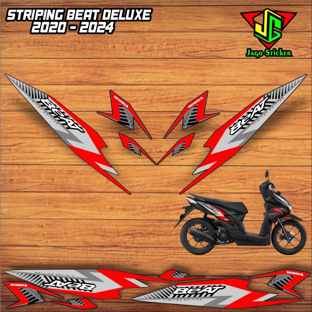 STIKER STRIPING HONDA BEAT DELUXE 2020 - 2024 GRAFIS / STIKER BEAT  DELUXE