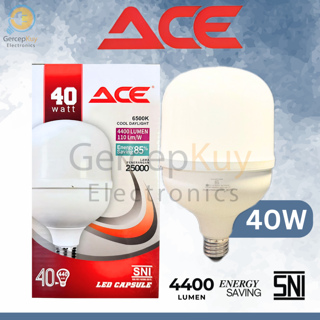 Lampu LED Capsule ACE 40 Watt Putih E27