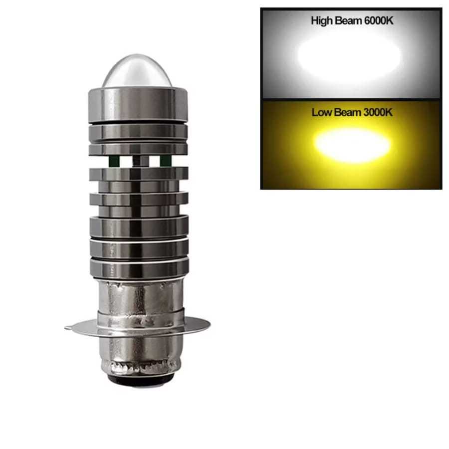 BEST SALE LASER GUN LED Headlamp Motor Bebek Matic D2 H6-P15D-25 DC9-60V/12W