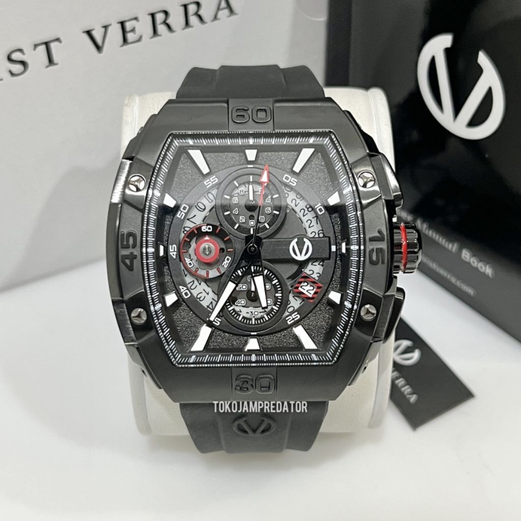 JAM TANGAN CHRIST VERRA CV 53606G-30BLK ORIGINAL