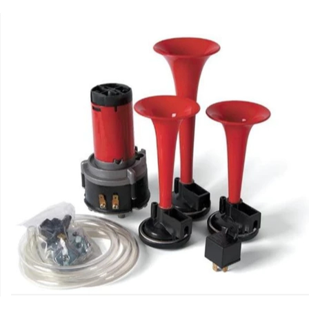 Klakson Telolet 3in1 Terompet 3 Corong Dinamo + Relay Fungsi Ke Motor Dan Mobil 12volt PROMO