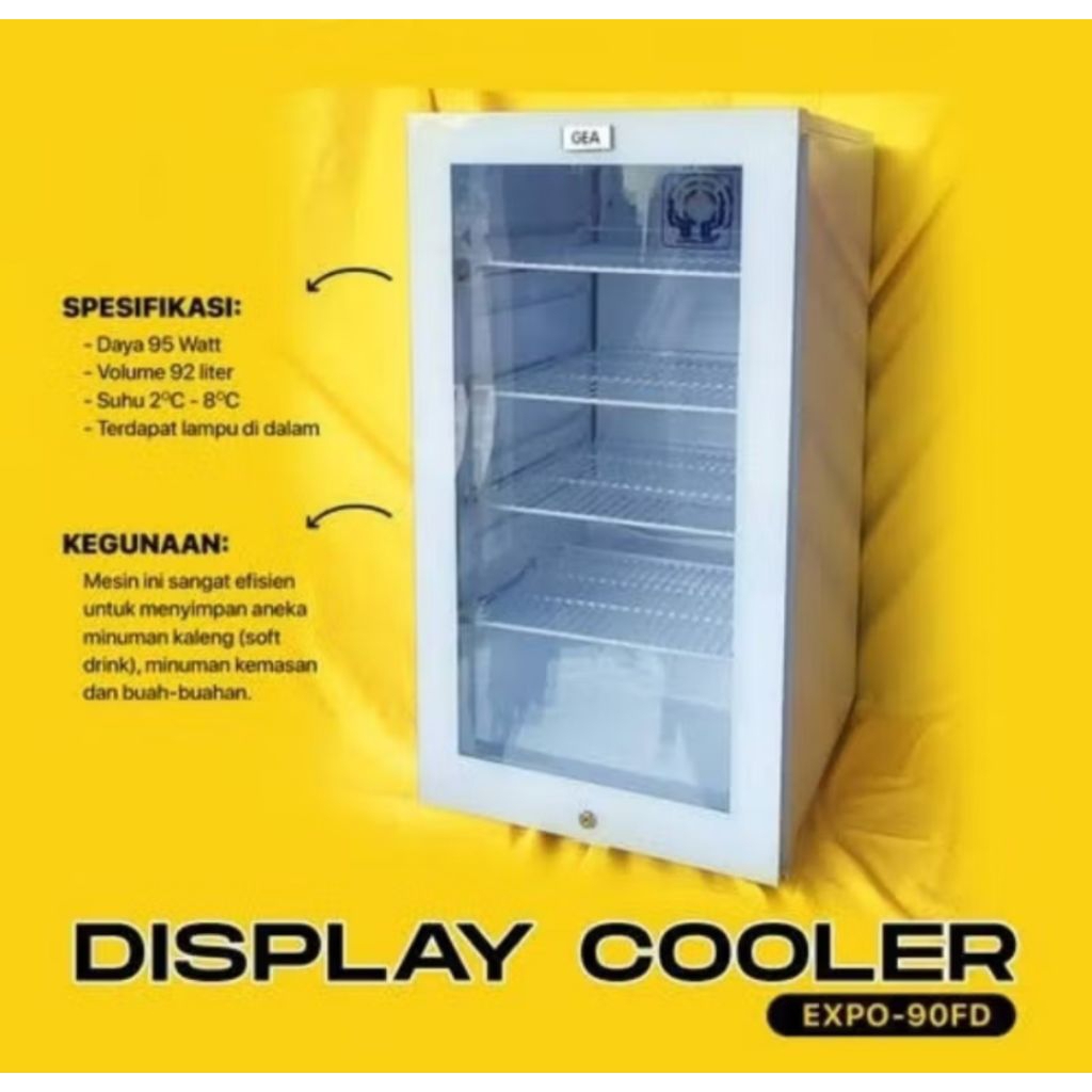 SHOWCASE MINI GEA EXPO-90FD GARANSI RESMI GEA 5 TAHUN