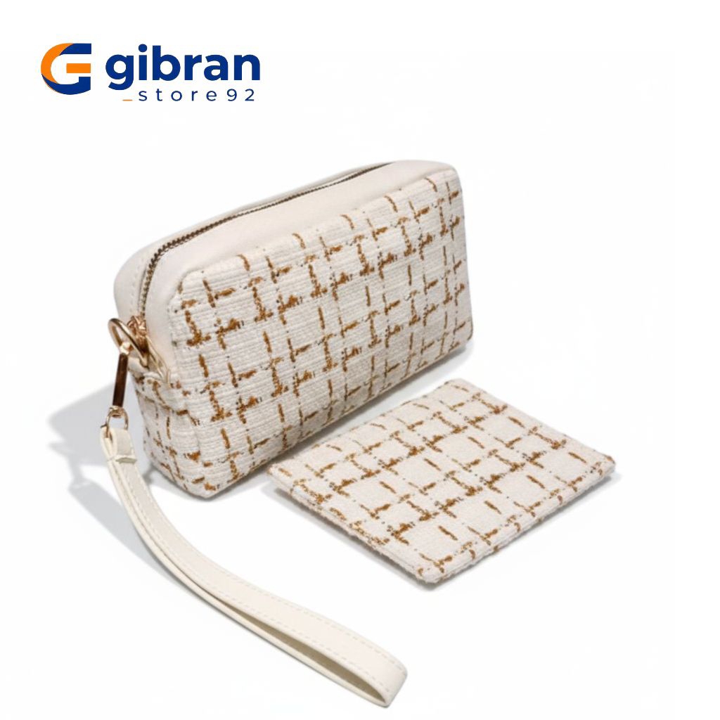 Pouch Dompet Kanvas Wanita/Dompet Koin/Dompet Meck up