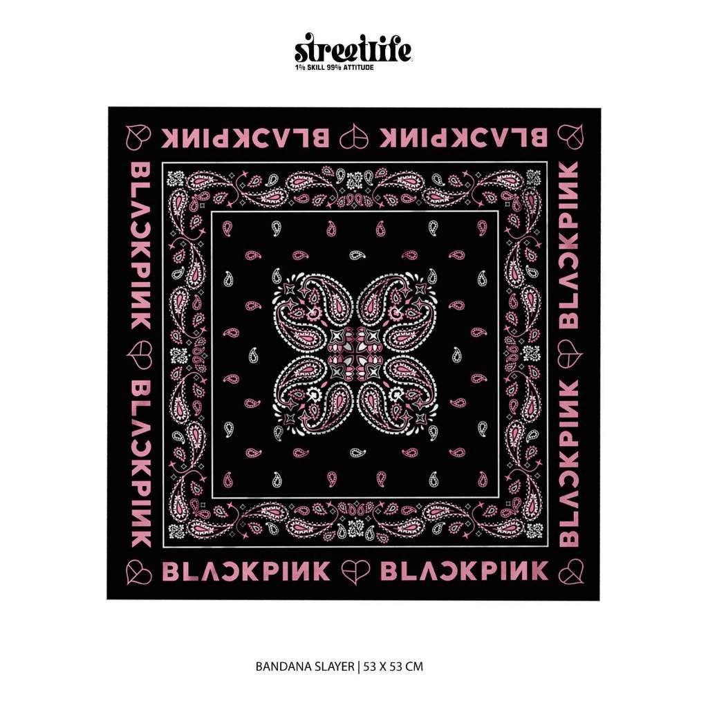 Bandana Blackpink deadline merch pop up / Bandana Blackpink deadline / Blackpink SCARF 2025