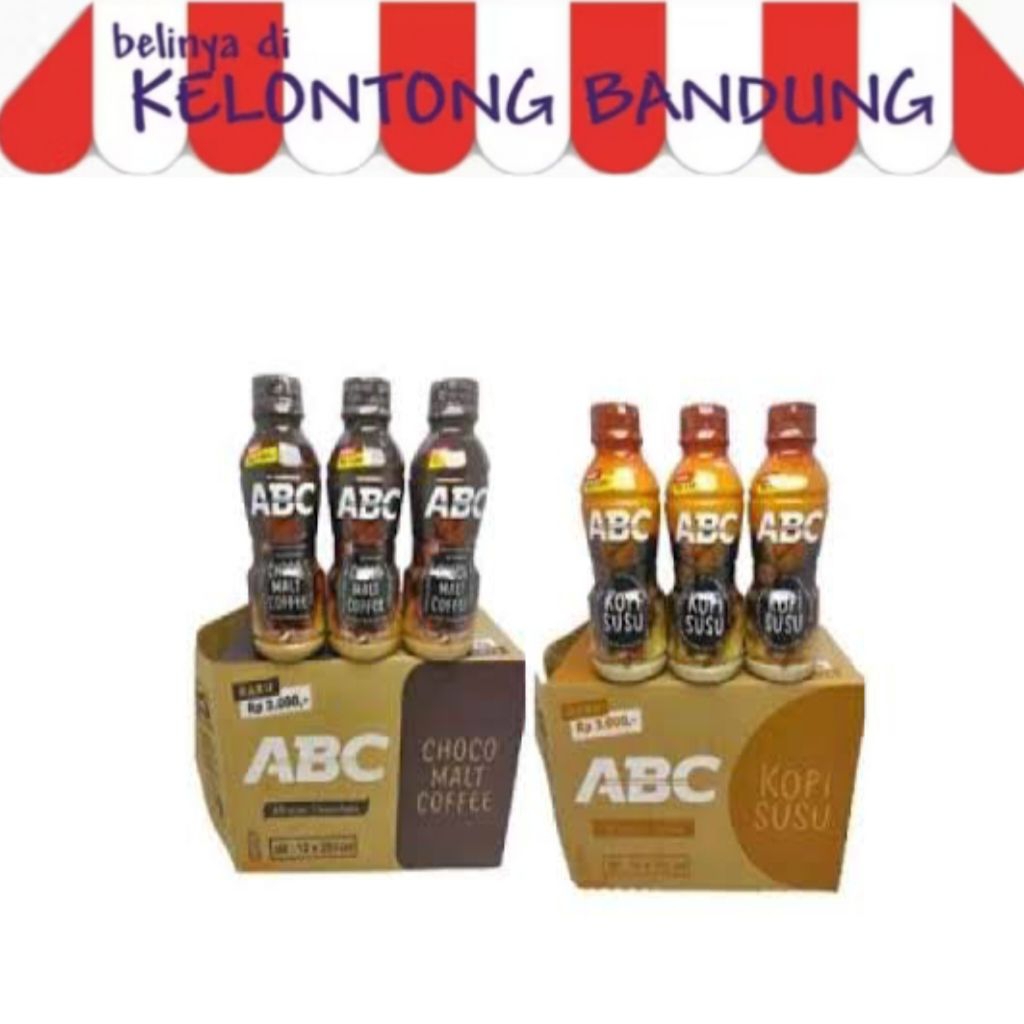 abc susu botol kopi susu choco malt coffe
