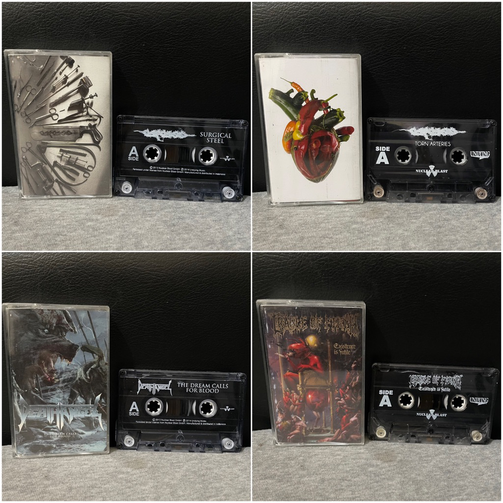 KASET CARCASS - DEATH ANGEL - CRADLE OF FILTH