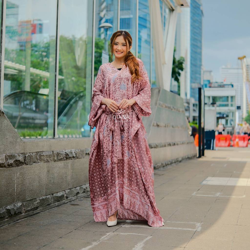 Diana Batik - LONG KAFTAN VISCOSE BATIK | Kaftan Batik Viscose | Kaftan Lebaran