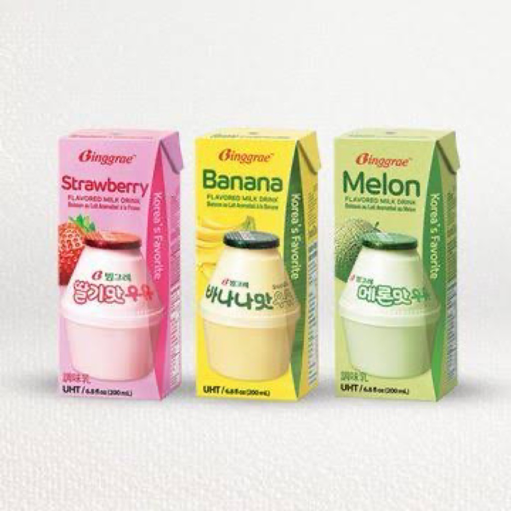 SALE Binggrae Korean Milk - Susu Pisang - Susu Strawberry Korea, Binggrae Milk / Susu Korea ALL VARI
