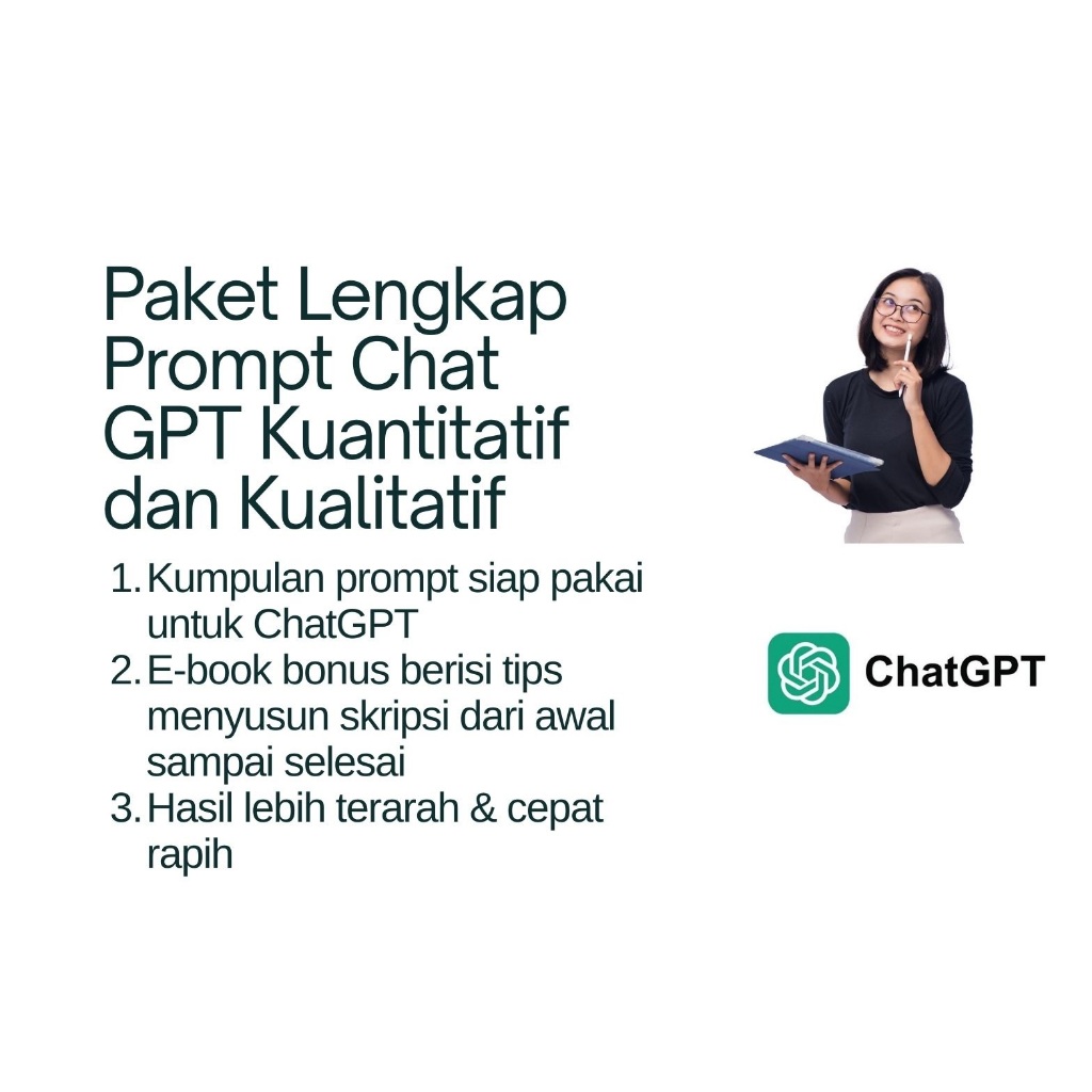 Prompt Skripsi Tesis Kuantitatif Kualitatif Lengkap BAB 1-5