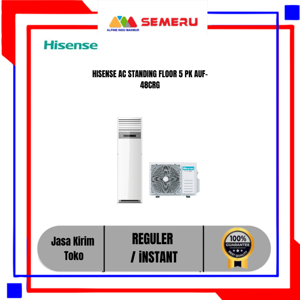 AIR CONDITIONER COMMERCIAL HISENSE AC STANDING FLOOR 5 PK AUF-48CRG
