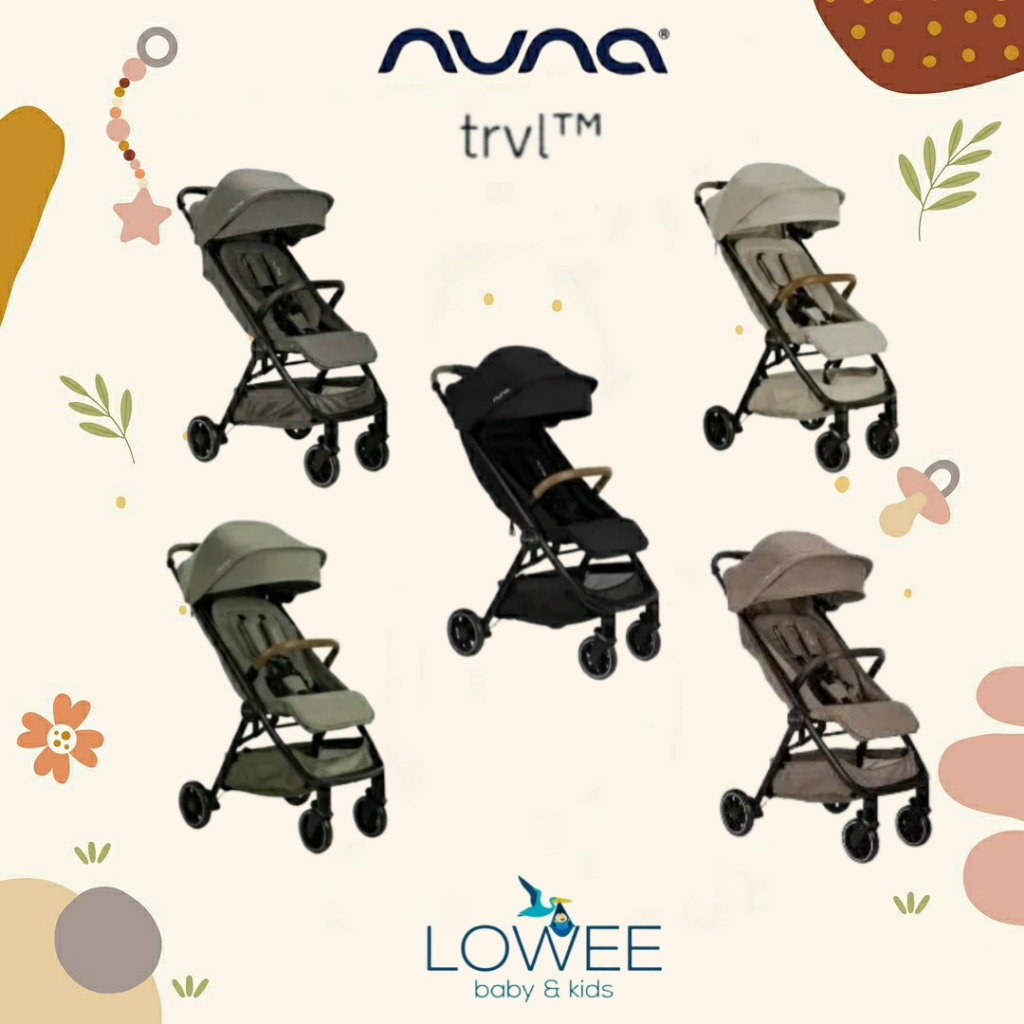 Nuna TRVL Stroller Cabin Size / Kereta Dorong Anak / Kereta Dorong Bayi / Caviar / Pine / Granite / 