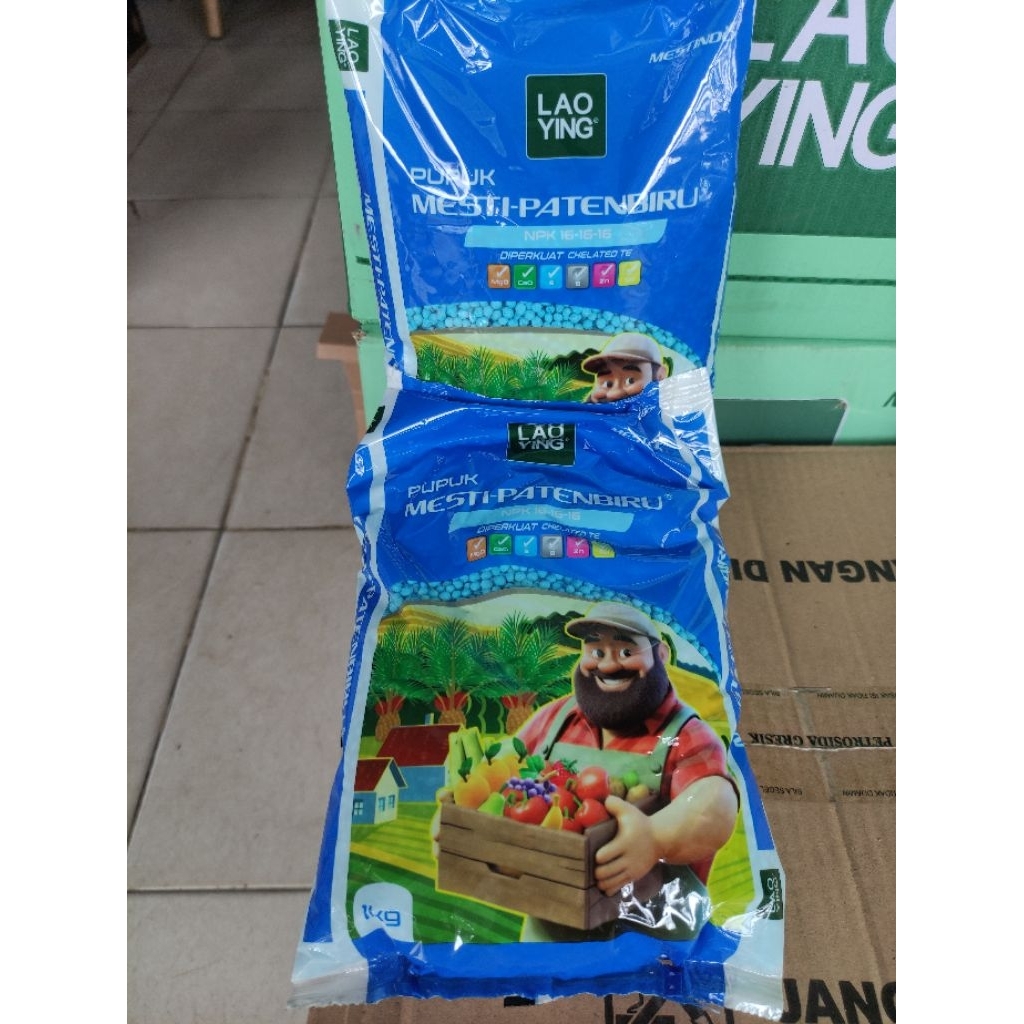 Pupuk NPK 16-16-16 Lao Ying kemasan 1KG (100% original)