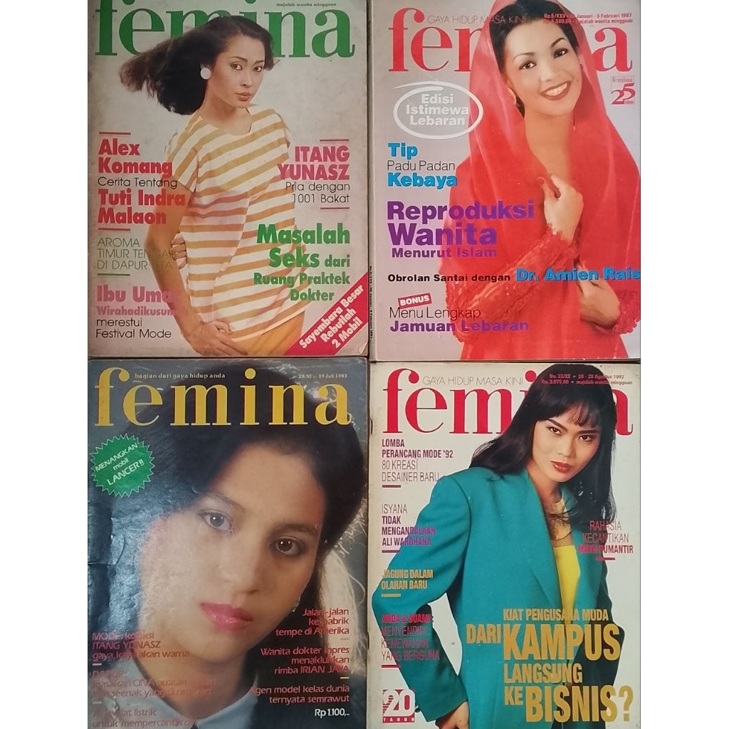 MAJALAH FEMINA JADUL BEKAS