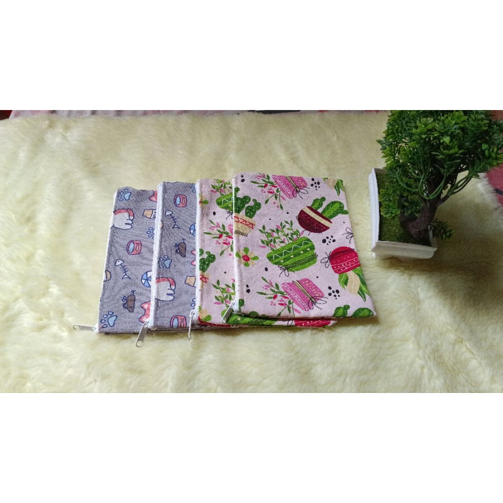 souvenir dompet kanvas