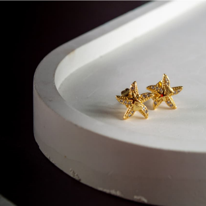 Anting Bintang Laut Kristal