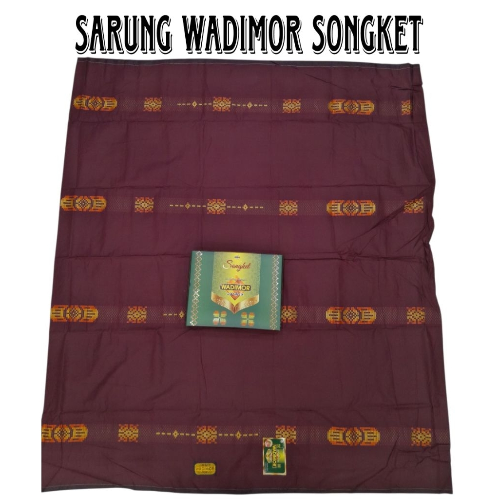 Sarung Tenun Wadimor Songket motif Bhs