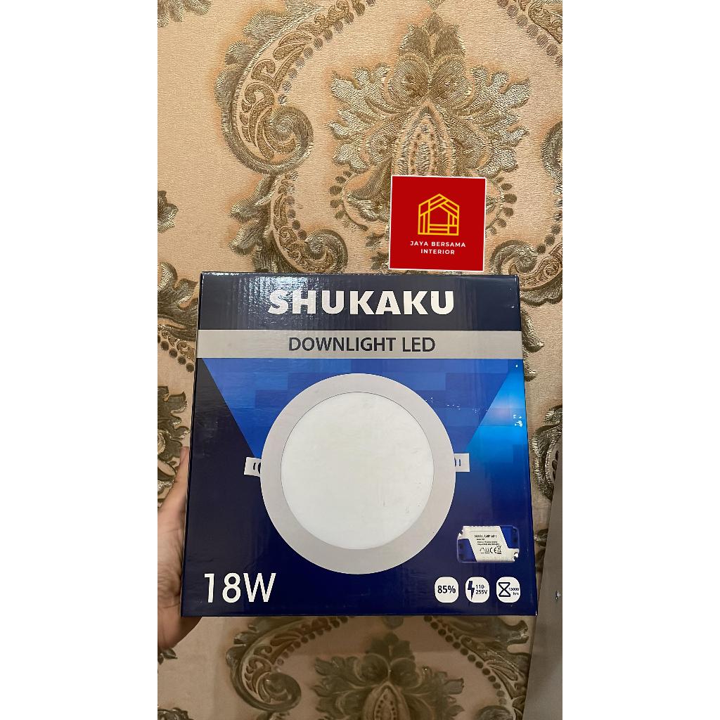 DOWNLIGHT downlight inbow shukaku bulat cahaya putih 18watt 6 watt