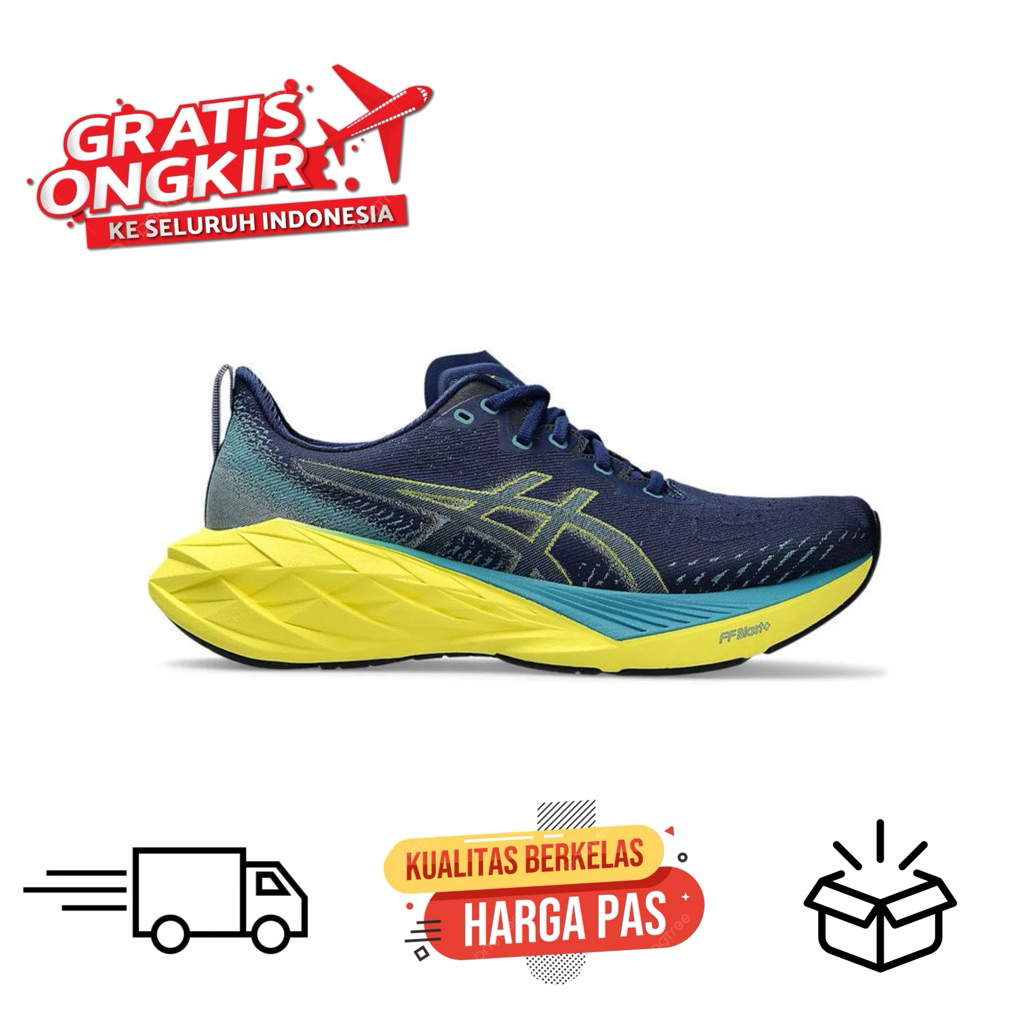 Sepatu Olahraga ASICS Novablast 4 Blue Expanse Original
