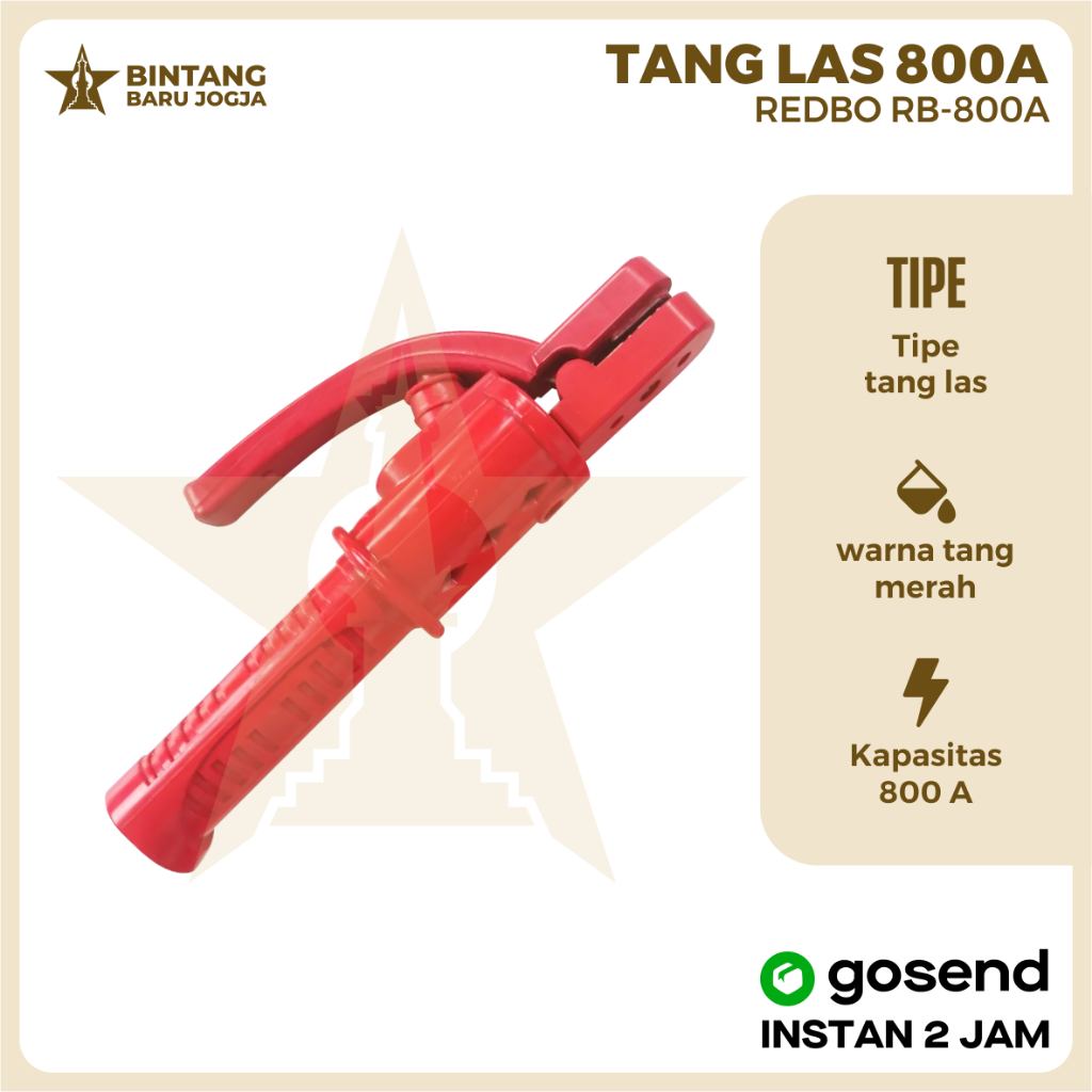 Tang Las Stang Las 800A REDBO RB-800A / Setang Mesin Las Listrik 800 Amper Ampere Electrode Holder R