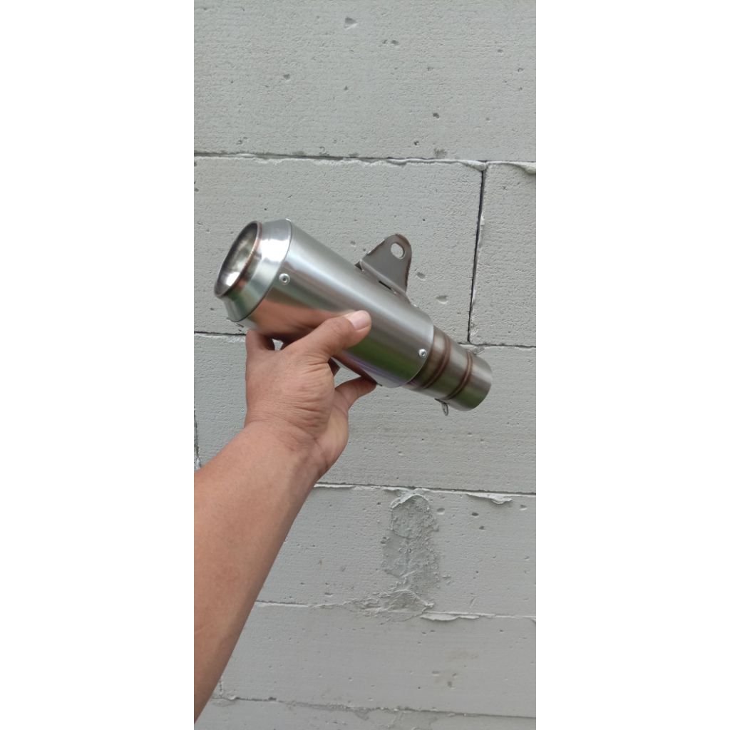 silincer knalpot racing CLD Monster drag road race  bore up inlet 50mm silincer only Jupiter z Jupit