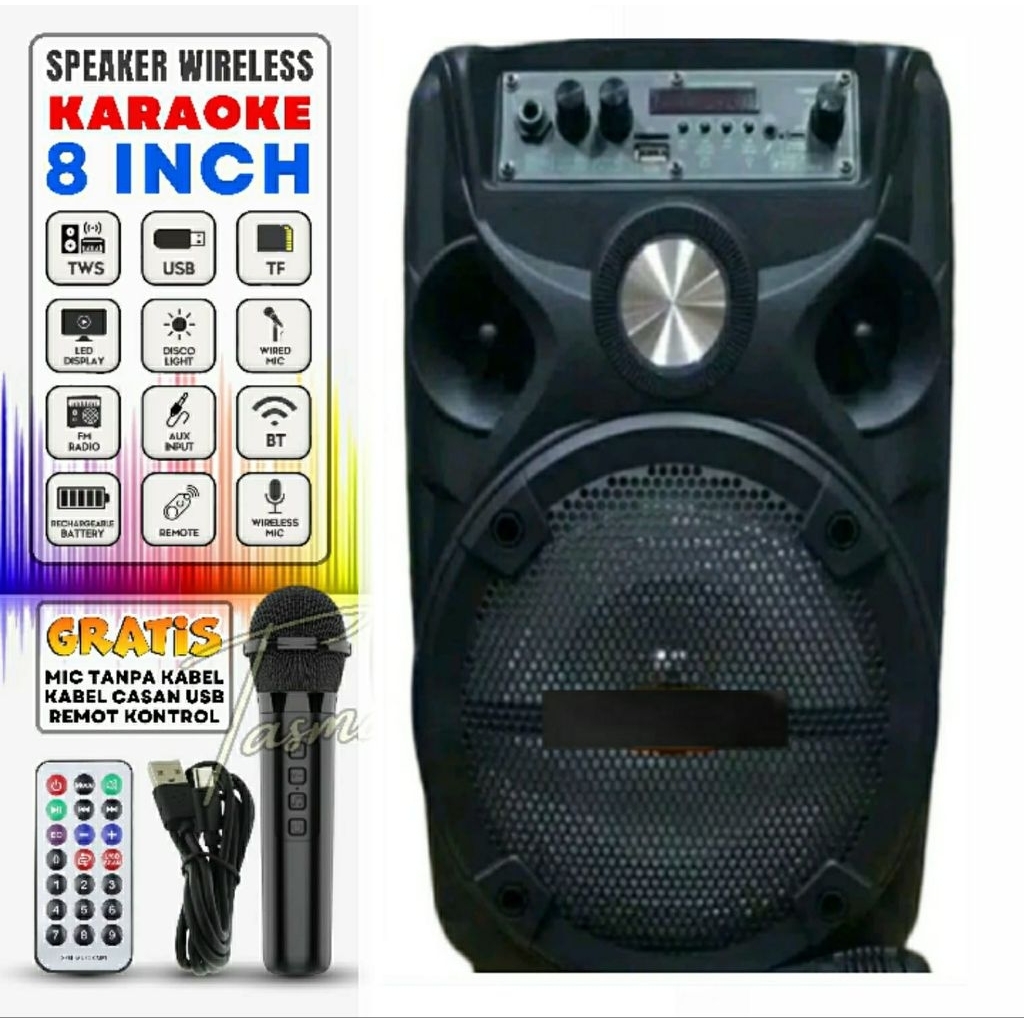 AJ99 Speaker Bluetooth KIMISO KMS 3381 Free Mic / Speaker Aktif Kimiso kms-3381 High Quality