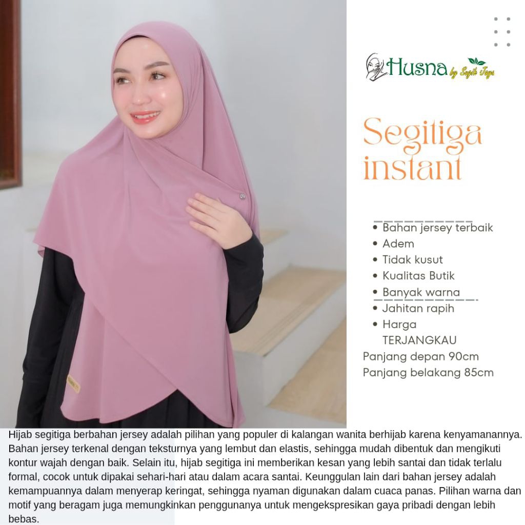 KERUDUNG HUSNA SEGITIGA INSTAN