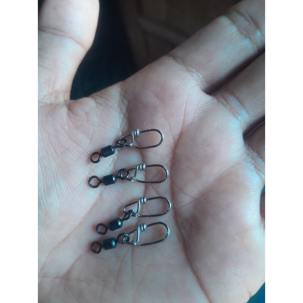 snap pancing casting toman dan gabus kawat ss 0,8 hard swivel lycan