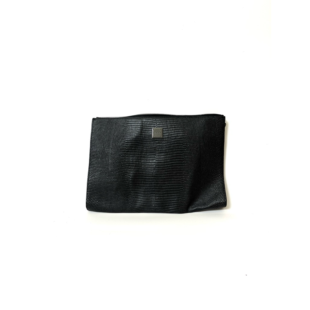 Sisley clutch Hitam Kulit