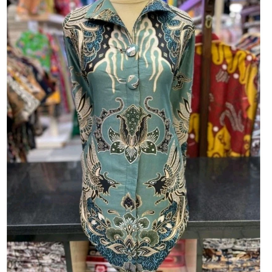 Baju batik model Tunik wanita batik couple sragam