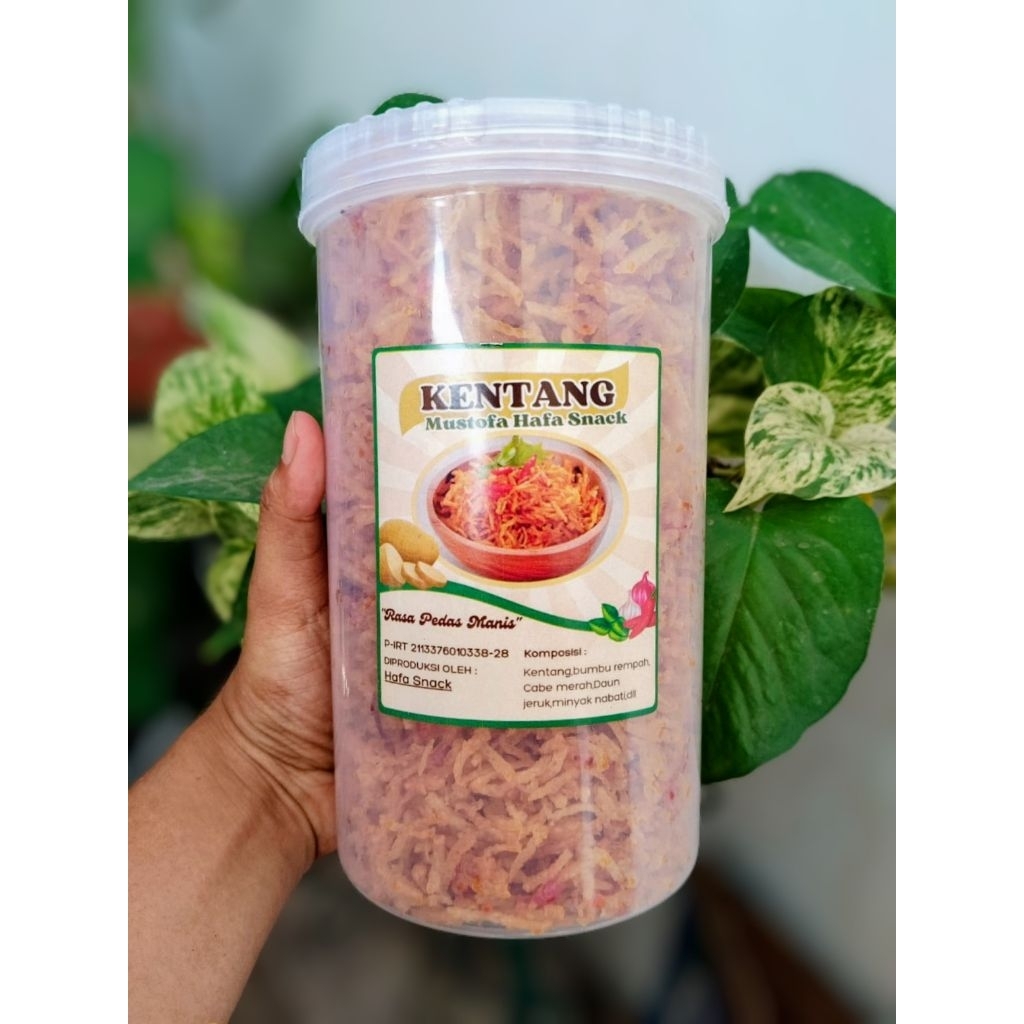 Kentang Mustofa 450 gram ,kentang kering , kentang Mustofa pedas manis,kentang kering pedas