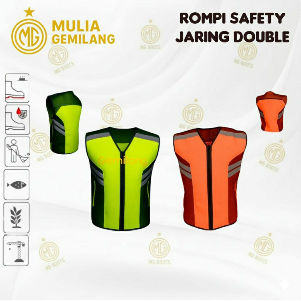 Rompi Proyek Safety Jala Resleting