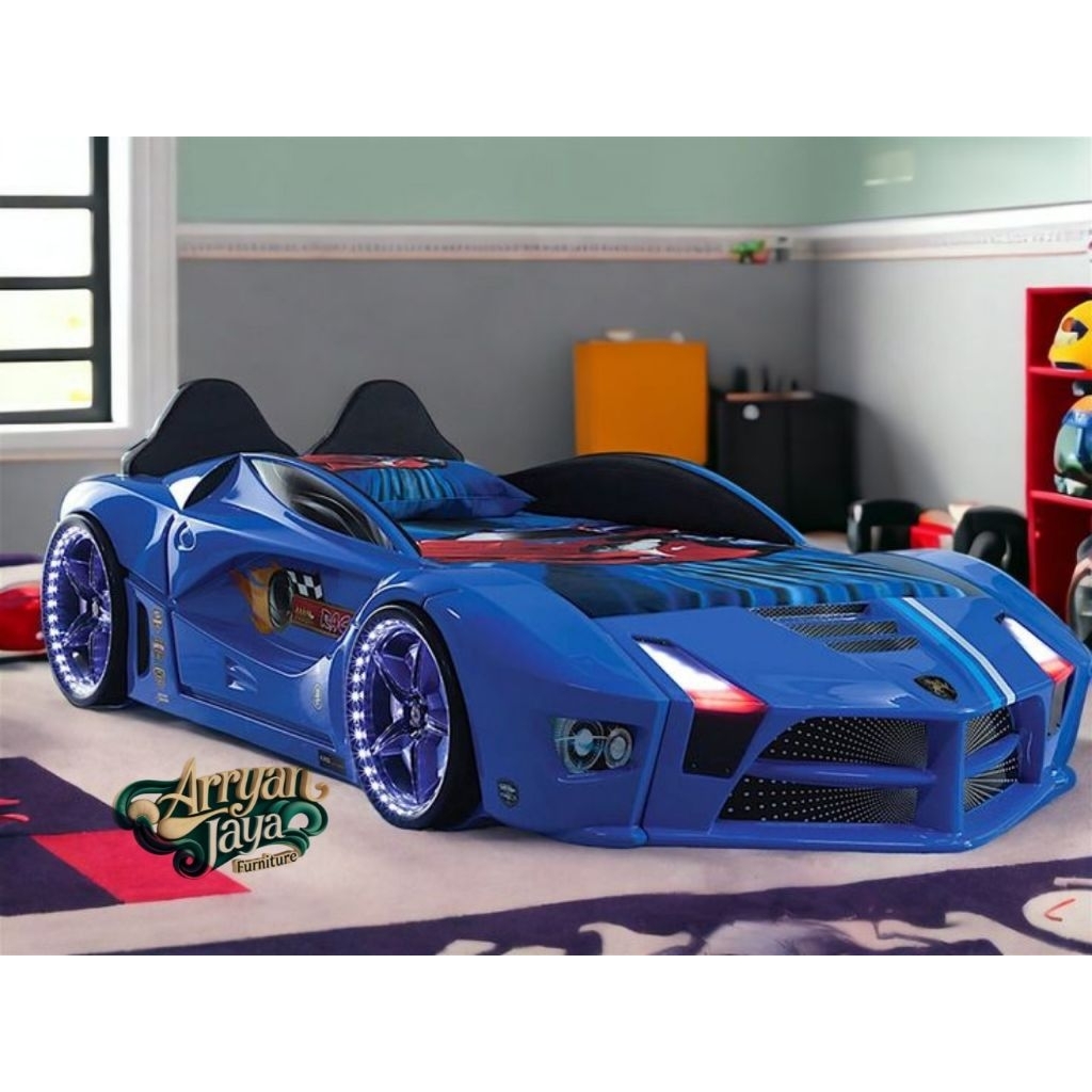 tempat tidur anak karakter mobil