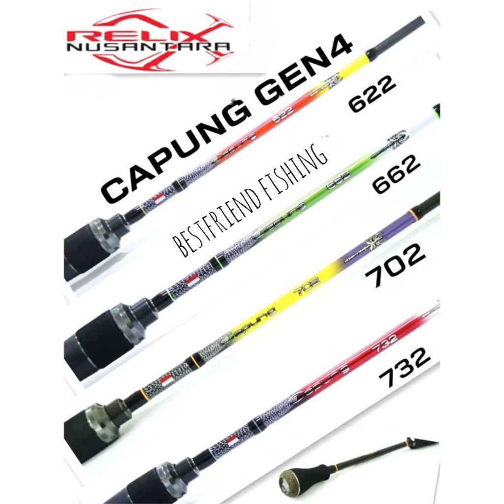 Joran Relix Nusantara CAPUNG GEN 4 Spinning Rod 622/662/702/732/762