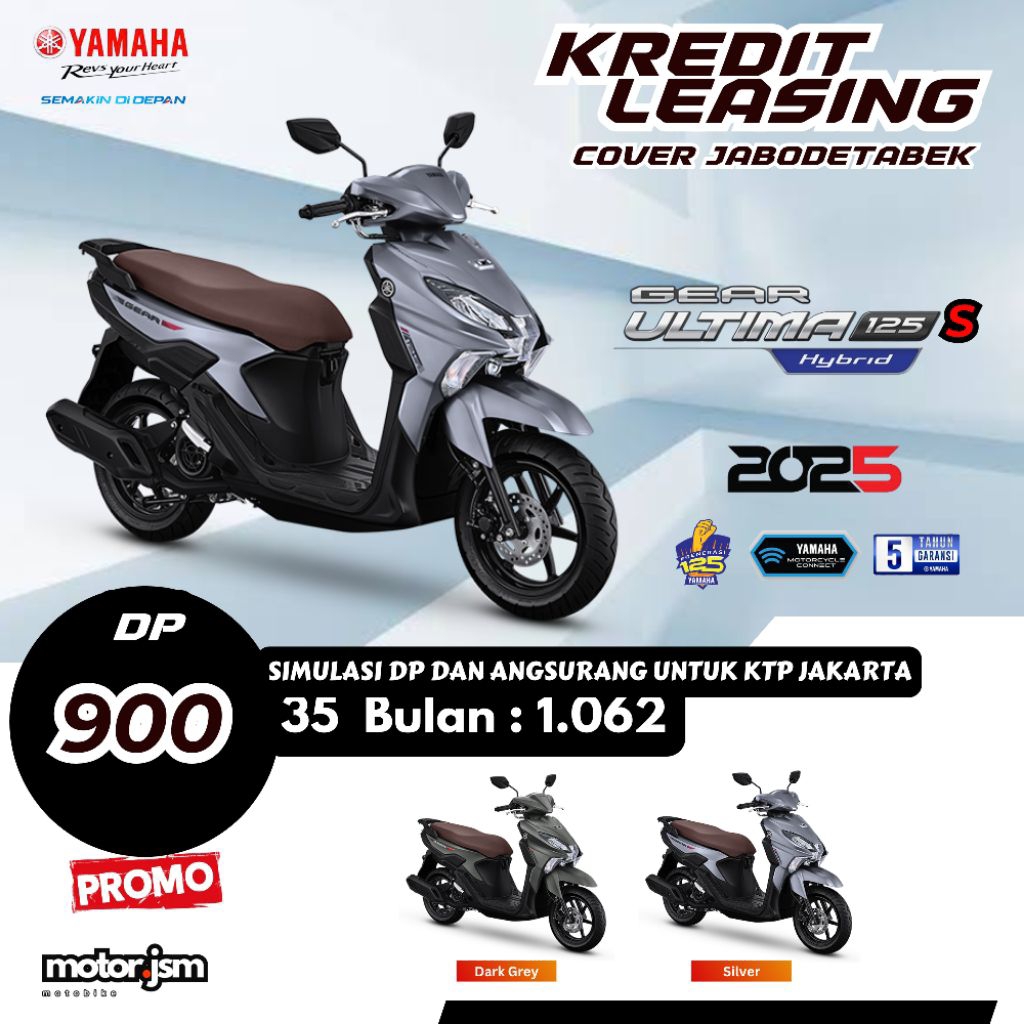 Dp Motor Yamaha Gear S Ultima Hybrid Kredit Leasing Jakarta Depok Tangerang Bekasi Bogor