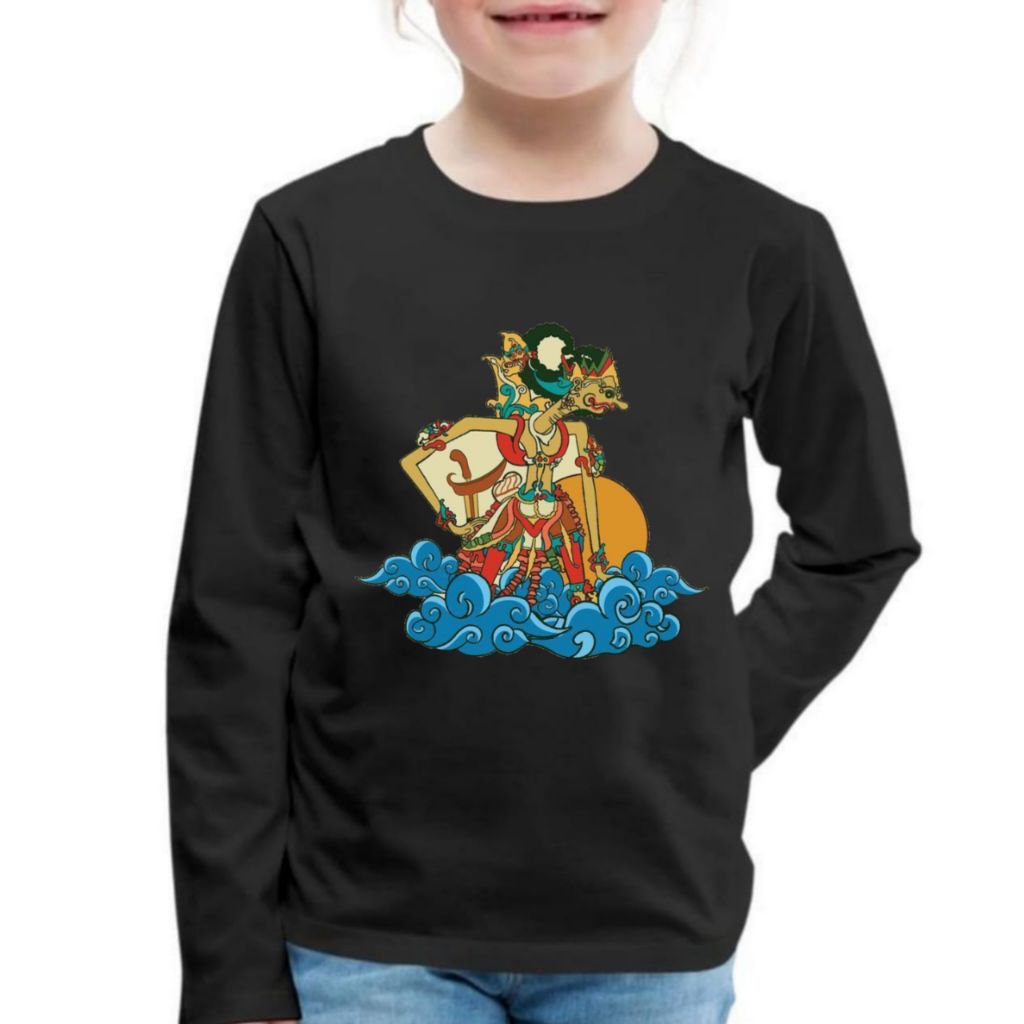 Kaos anak Wayang kulit Gatot kaca free cetak nama