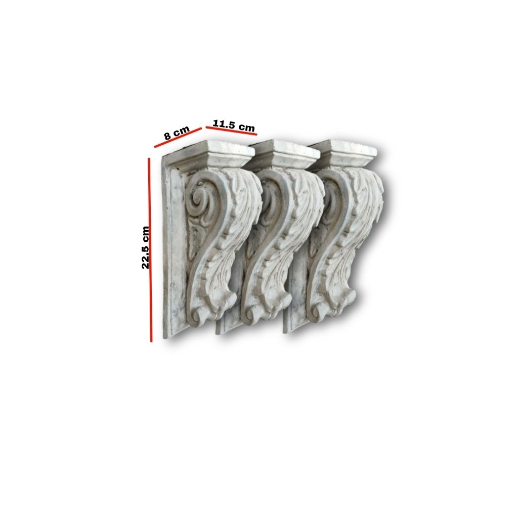 Korbel lisplang GRC cetak full beton tanpa campuran kapur/kasting.