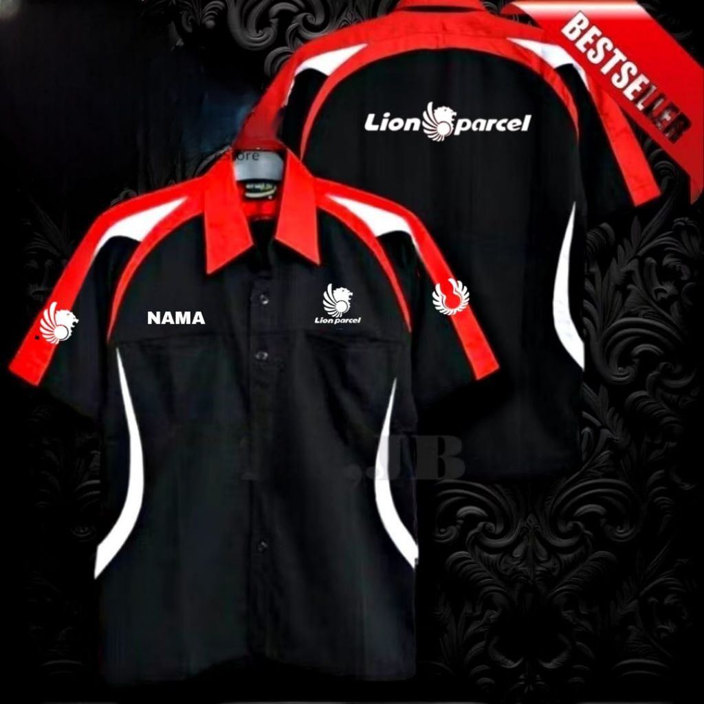 pendek kemeja Lion parcel baju Lion parcel seragam Lion parcel Pdl lion parcel kemeja kerja lion par