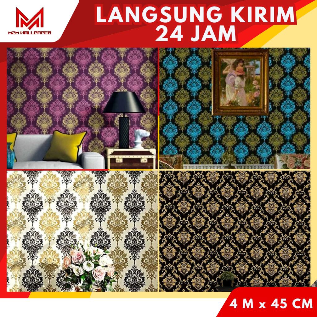 Wallpaper Dinding Motif Batik Wallpaper Dinding Ruang Tamu Wallpaper Dinding Kamar Tidur