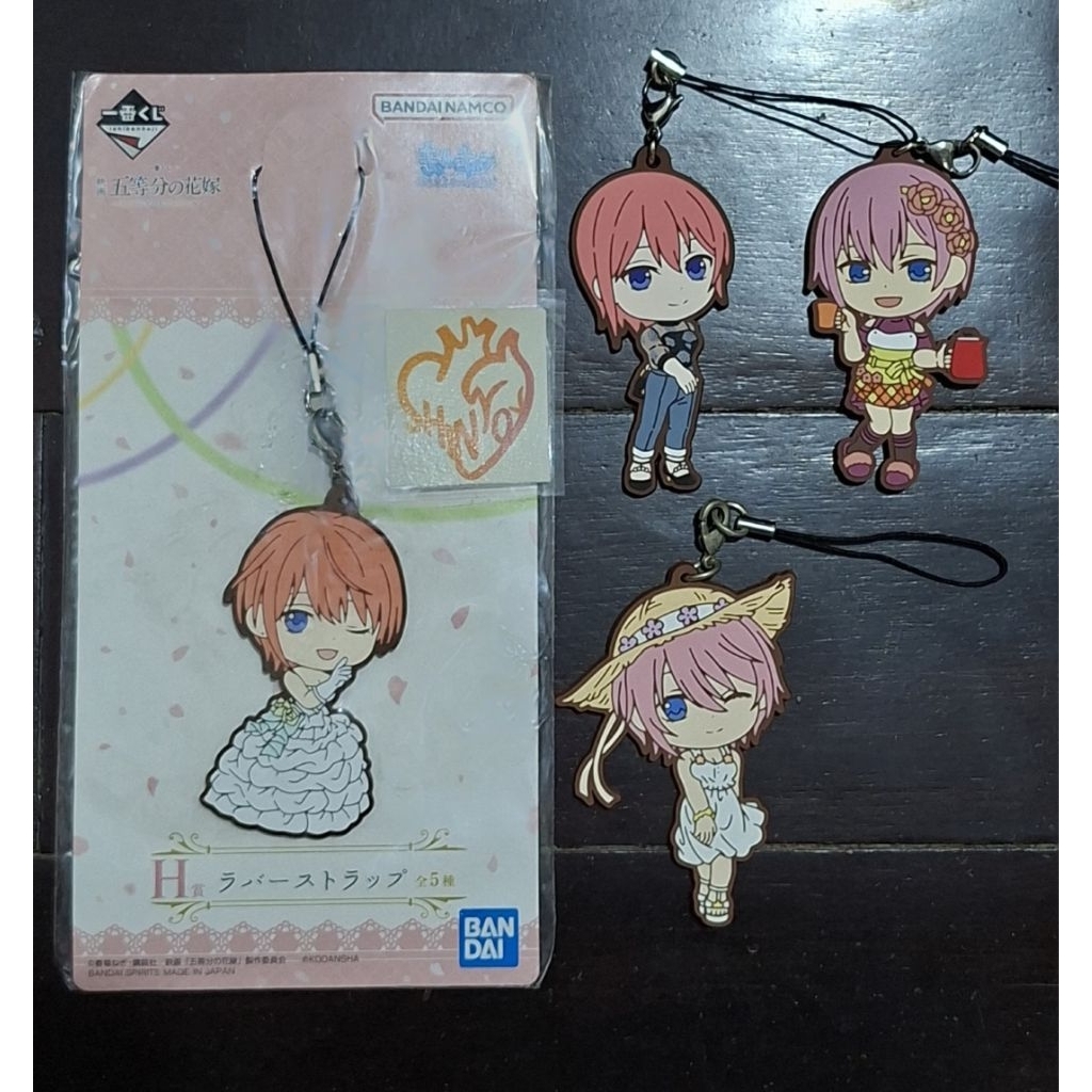 5-toubun gotobun ichika nakano rubber phonestrap